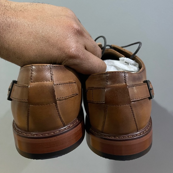 Brand New Bar III Sean Lace-up shoes Tan Sz 10.5 - Picture 10 of 14